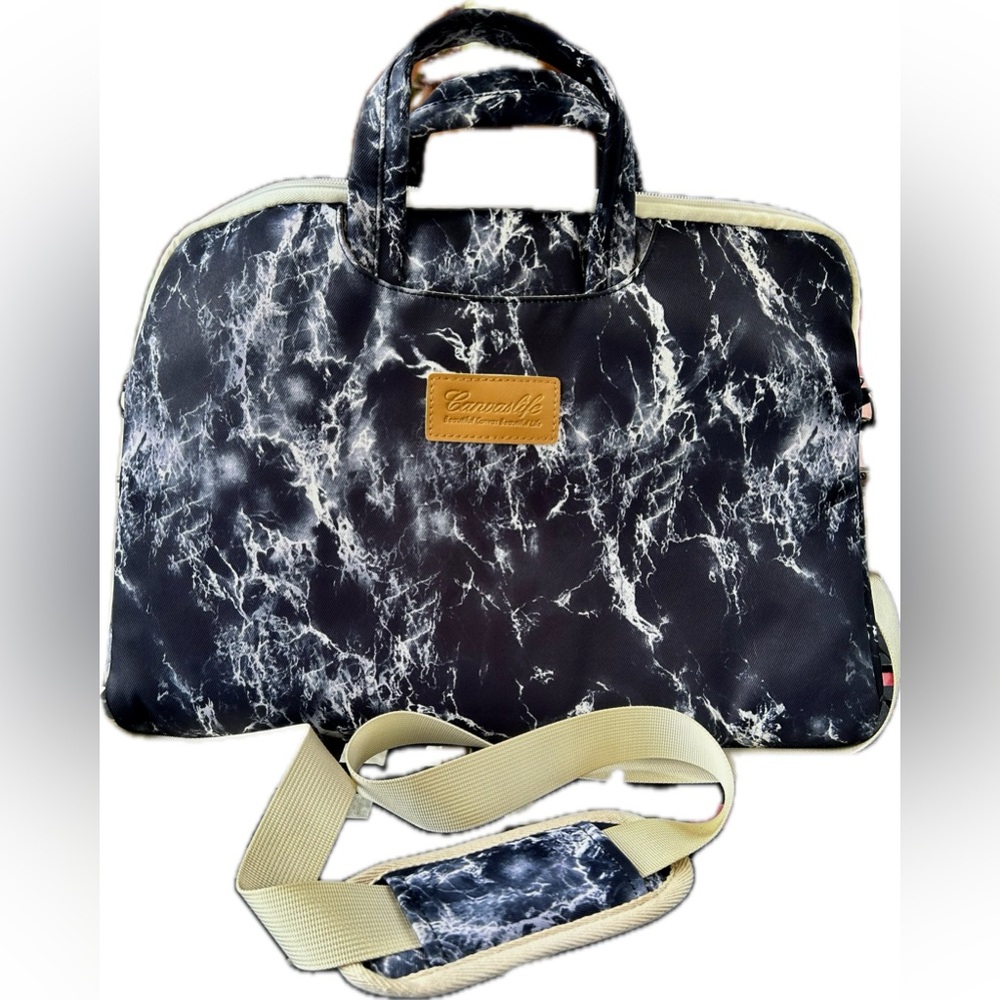 Canvas Life Laptop Bag with Detachable Shoulder Strap